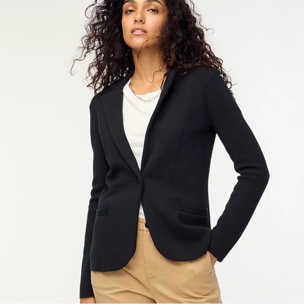 NWT J.Crew Women Schoolboy Sweater Blazer Size Petite S